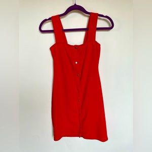 NWT Boohoo Red/Orange Bodycon Dress - Size 6